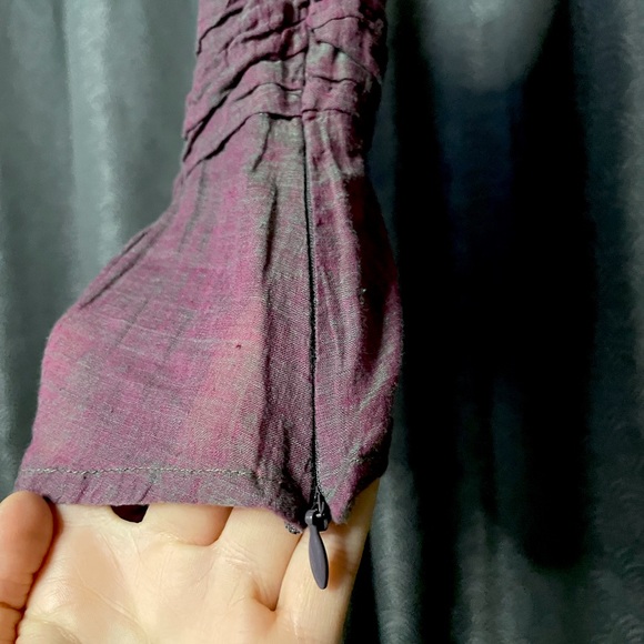 Sheer Summer Top - Two Tone - Purple Green - Maggie Walt Designs - Canadian - Picture 5 of 6